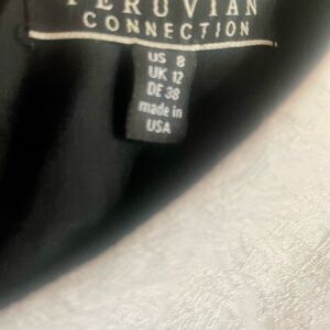 Peruvian Connection Elegant Black Dress